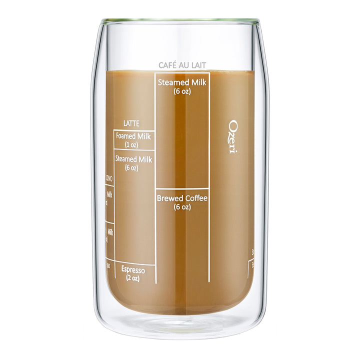 Moderna Artisan Series 15 oz Double Wall Barista Coffee Glass Image 2