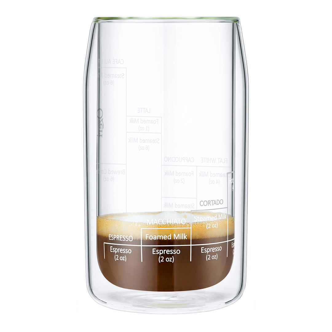 Moderna Artisan Series 15 oz Double Wall Barista Coffee Glass Image 8