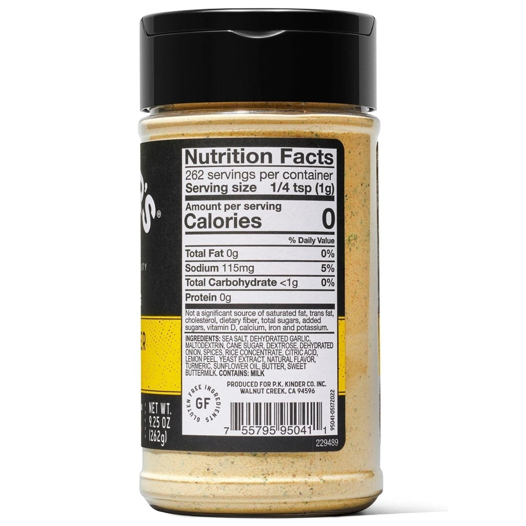 Kinders Lemon Butter and Garlic Seasoning (9.25 Ounce) Image 3