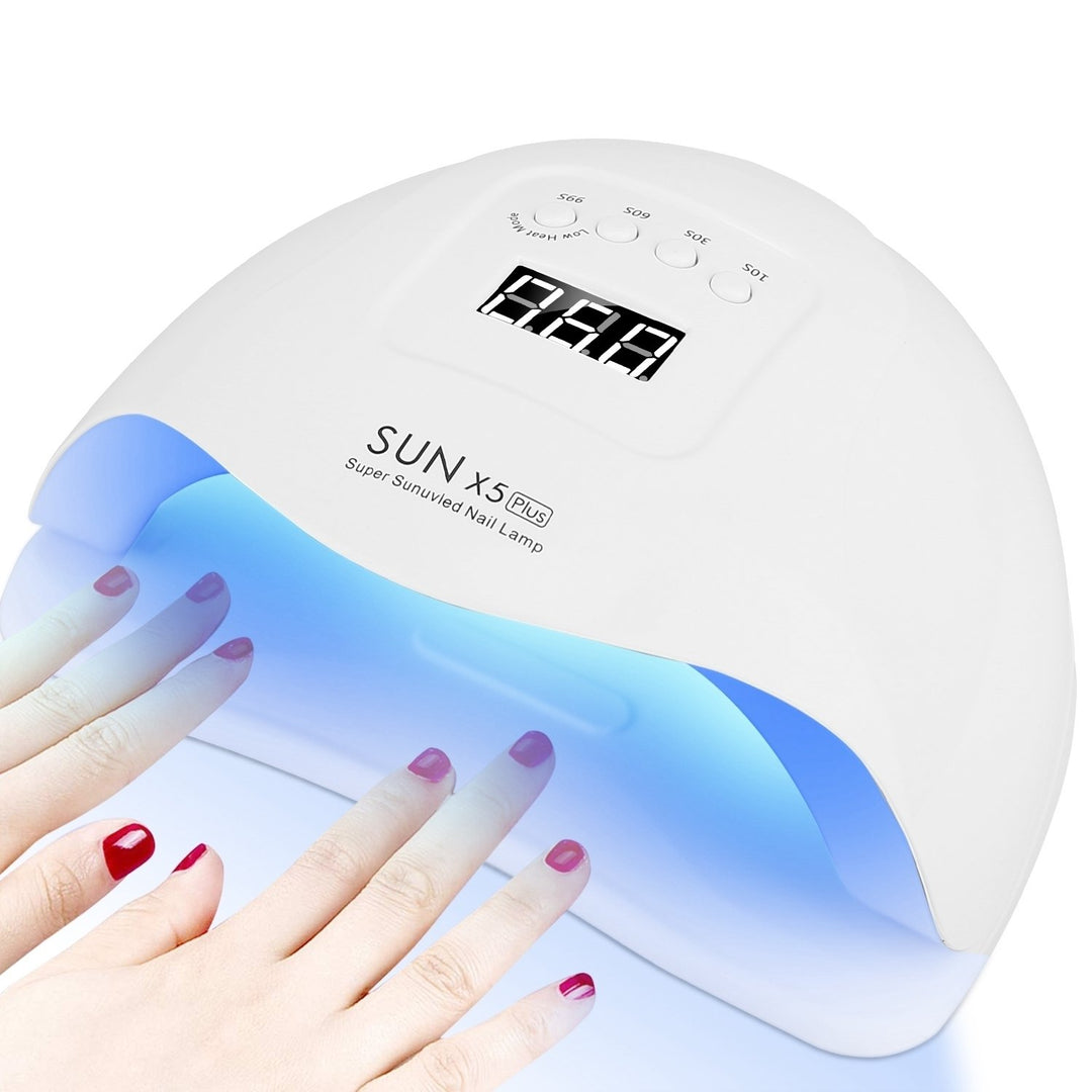 80W UV LED Nail Lamp Gel Polish Nail Dryer 36LEDs Fingernail Toenail Gel Curing Machine PIR Sensor Timer Display Image 1