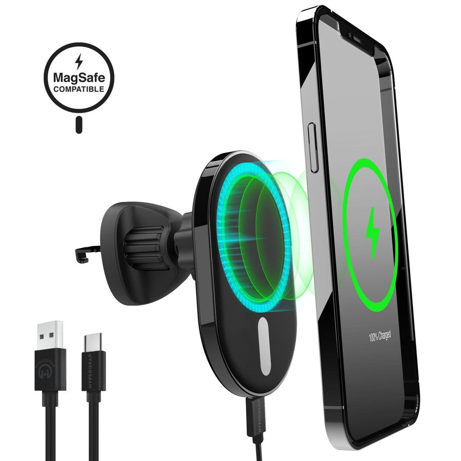 HyperGear MagVent Wireless Car Charging Mount for iPhone 13 (15454-HYP) Image 1