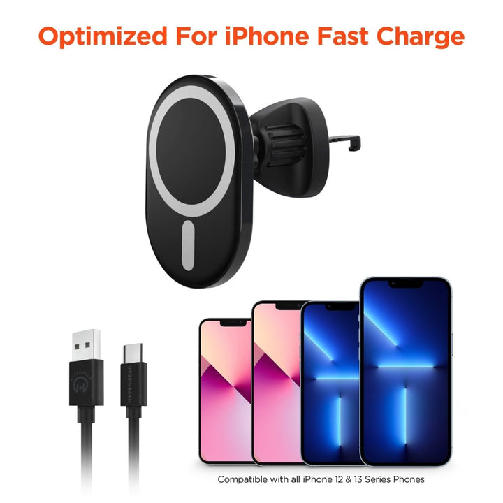 HyperGear MagVent Wireless Car Charging Mount for iPhone 13 (15454-HYP) Image 4