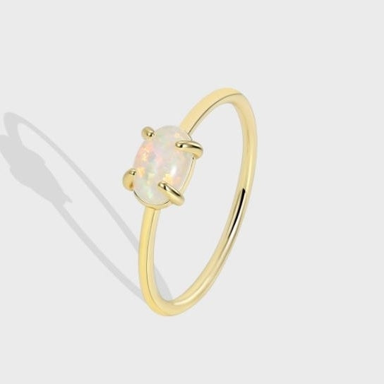 Opal light luxury versatile index finger ring Image 1