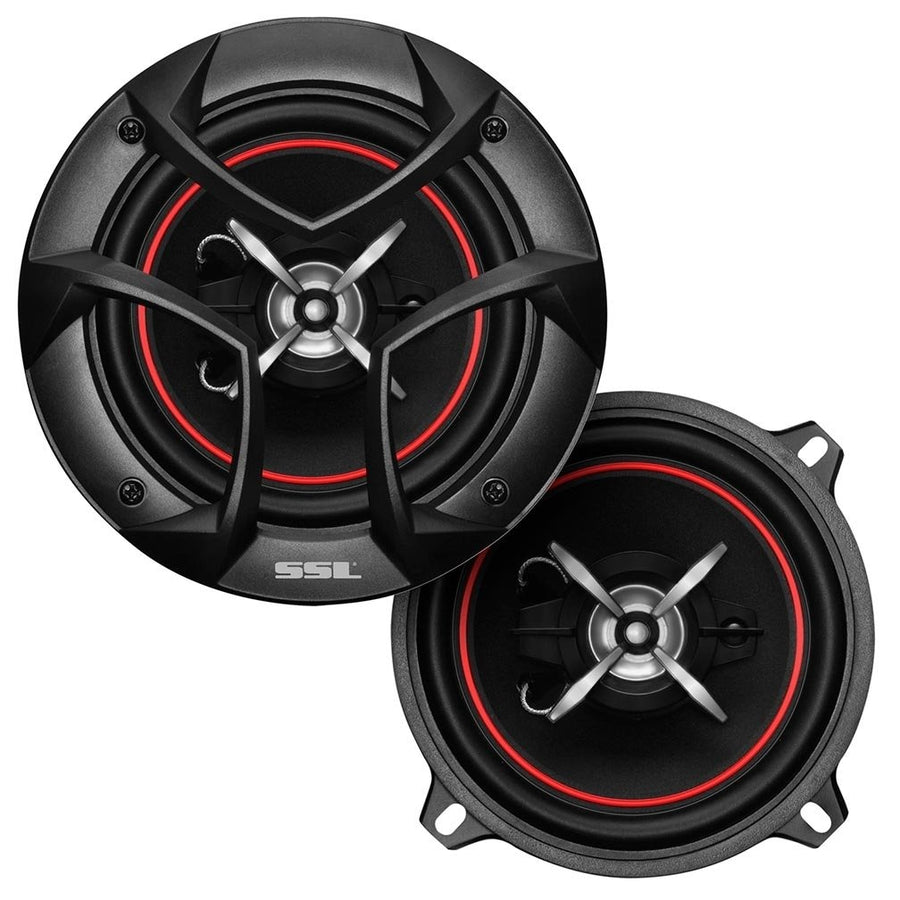 Sound Storm 5.25 Inch Car Speakers Pair 250W Full Range 3 Way 125W RMS Image 1