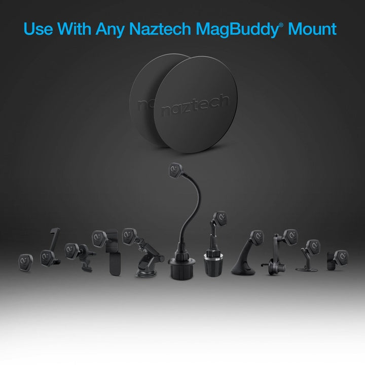 Naztech MagBuddy Universal Round Plates Compatible w Charge Devices (15482-HYP) Image 3