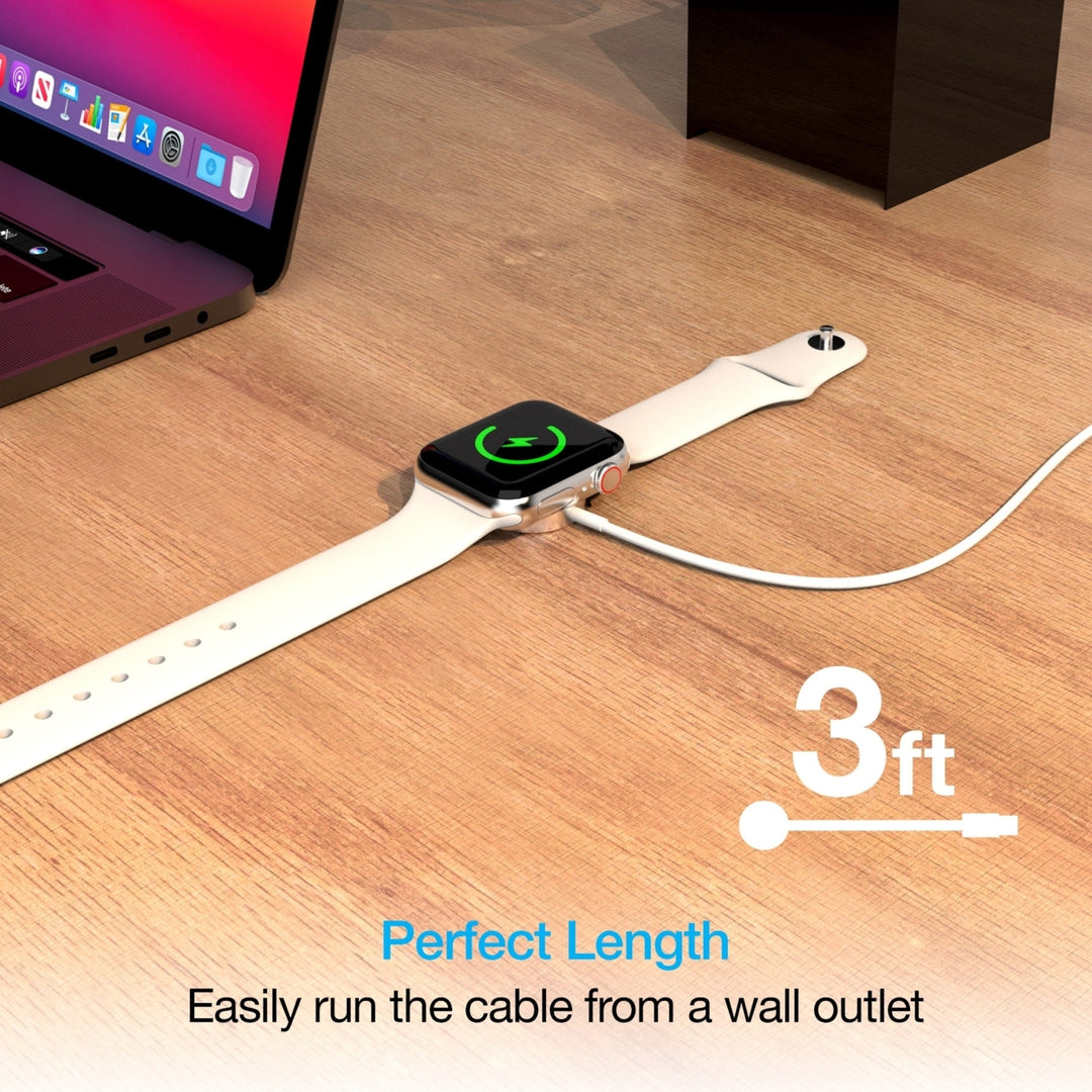 Naztech Magnetic Charging Cable for Apple Watch 3ft (15599-HYP) Image 7