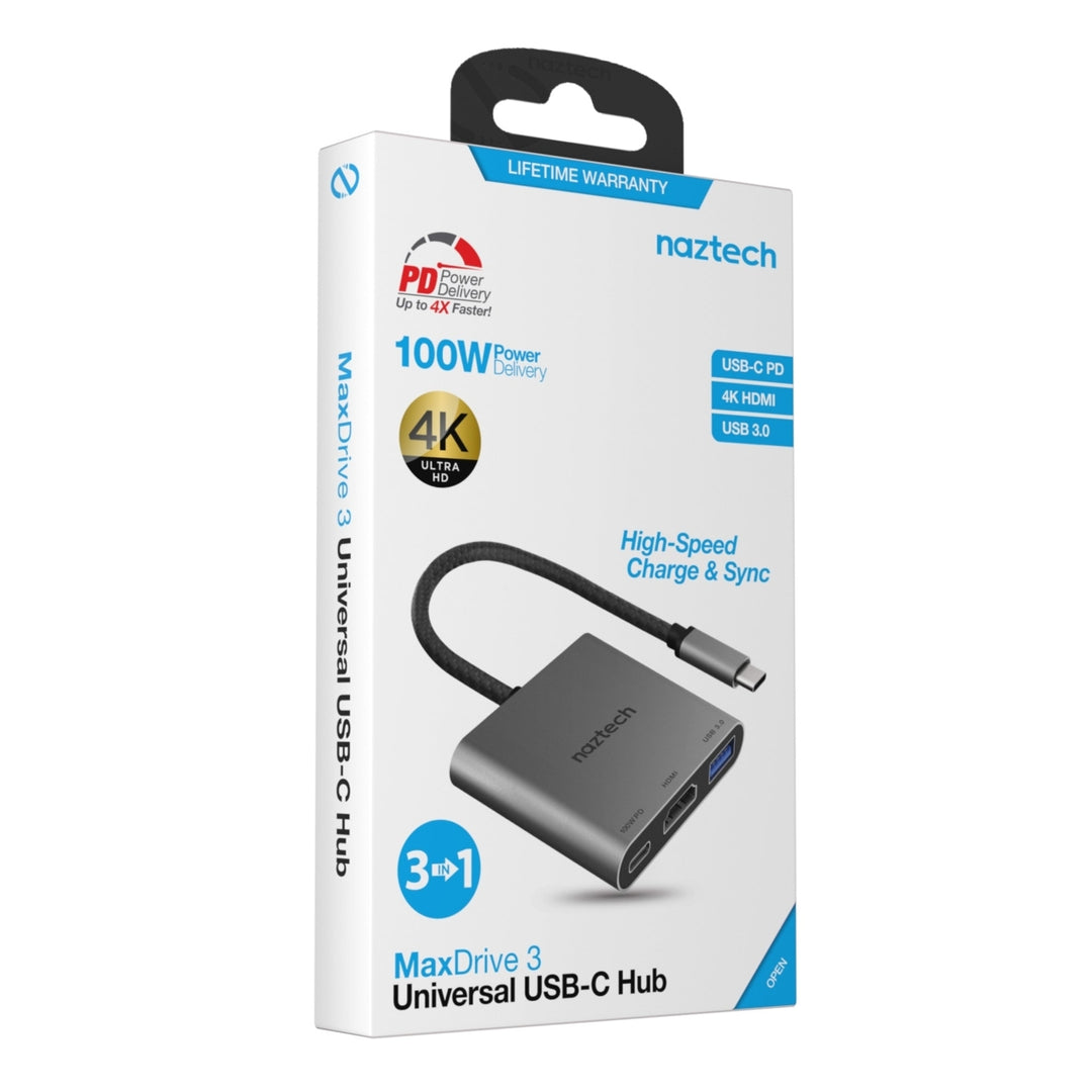 Naztech Portable MaxDrive 3100W Universal USB-C Hub (15598-HYP) Image 10