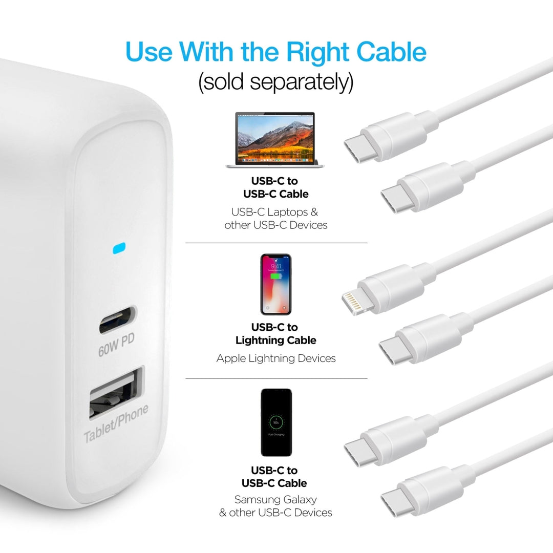 Naztech PD68W GaN Dual Wall Charger for Simultaneous Device Charging (15483-HYP) Image 10