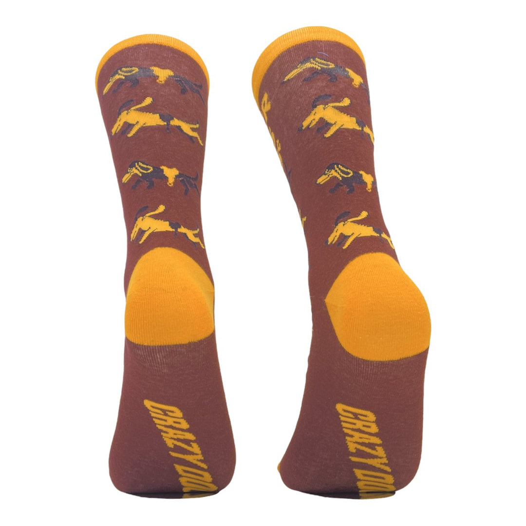 Mens Wiener Rides Socks Funny Dachshund Pet Puppy Lover Novelty Footwear Image 4