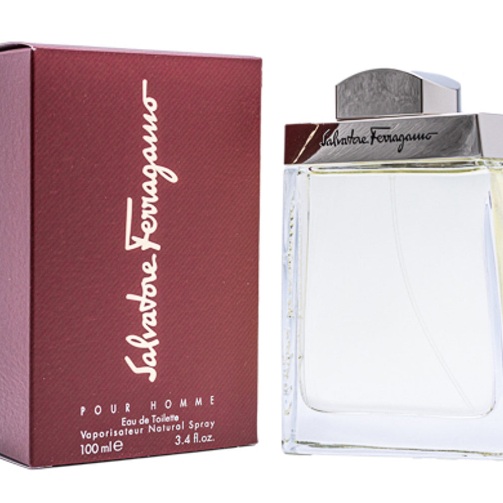 Salvatore Ferragamo Pour Homme 100ml Eau De Toilette Spray Mens Fragrance Image 1