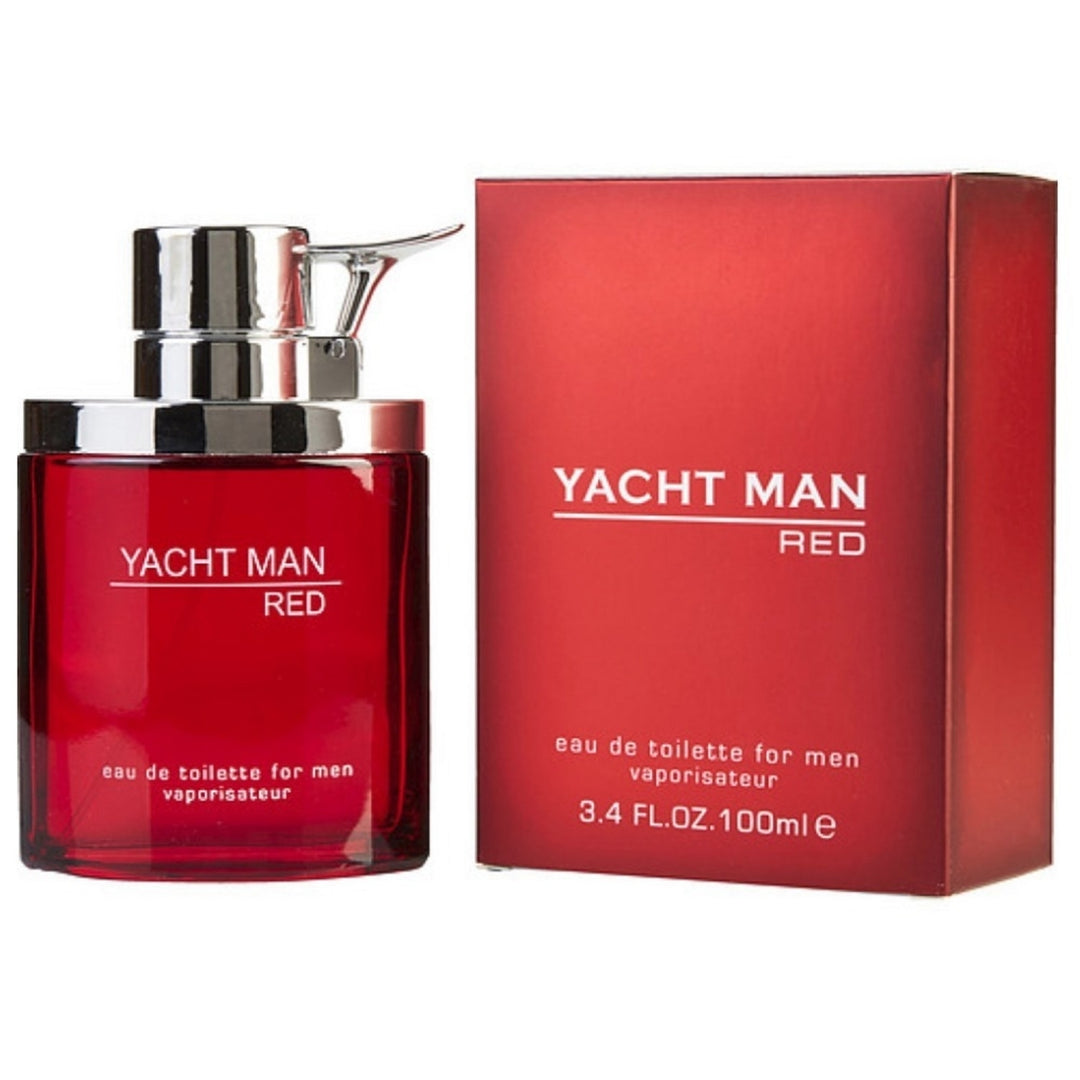 Yacht Man Red Fragrance 3.4 oz Myrurgia Aromatic Perfume for Men Cardamom Grapefruit Image 1