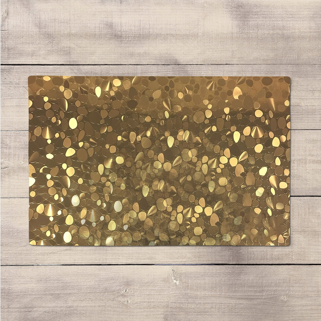 4-Piece: Non-Slip Heat Resistant Metallic Rectangular Place Mats for Dining Table 12 x 18" Image 6