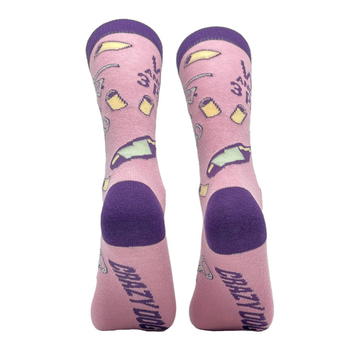 Womens I Like Wine And Maybe 3 People Socks Funny Drinking Sarcastic Vino Graphic Footwear Image 6