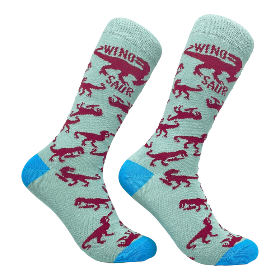 Womens Winosaur Socks Funny Wine Lover Drinking Vintage Graphic Footwear Image 1