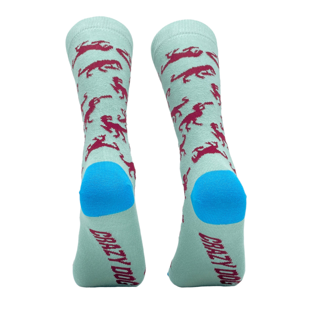 Womens Winosaur Socks Funny Wine Lover Drinking Vintage Graphic Footwear Image 6