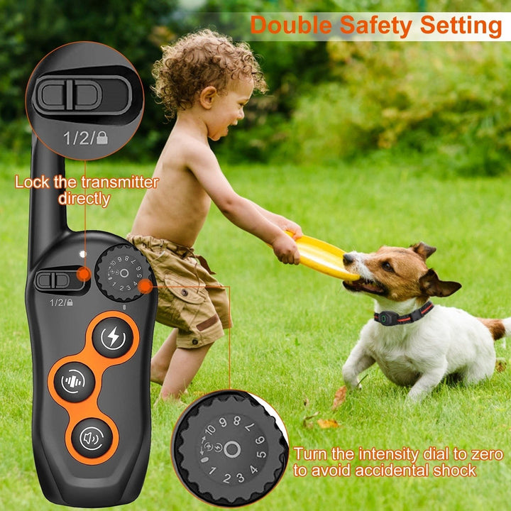 GPCT3613 Dog Training Collar Rechargeable Waterproof Adjustable for Small Medium Large Dogs Image 3