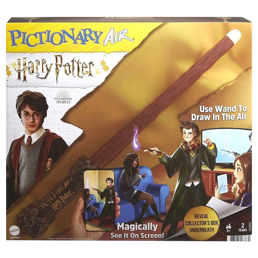 Pictionary Air Harry Potter Drawing Game Wand Pen Party Fantasy Themed Mattel Image 1