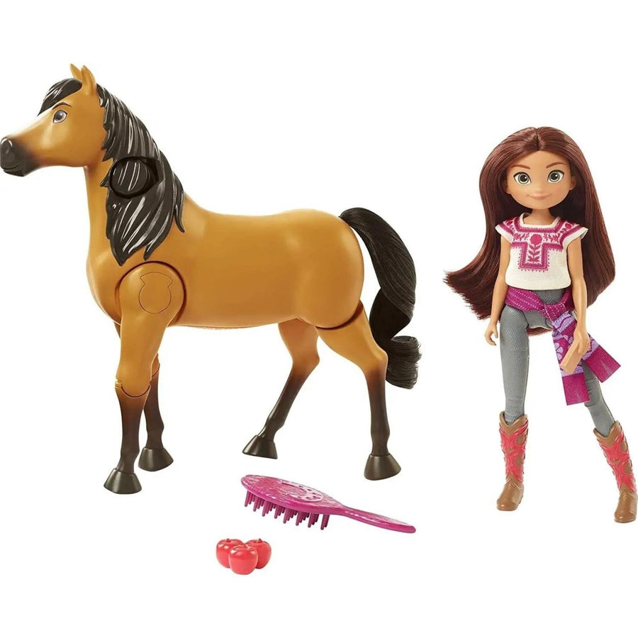 Spirit Untamed Lucky Doll and Horse Ride Together DreamWorks Moving Walking Set Mattel Image 1