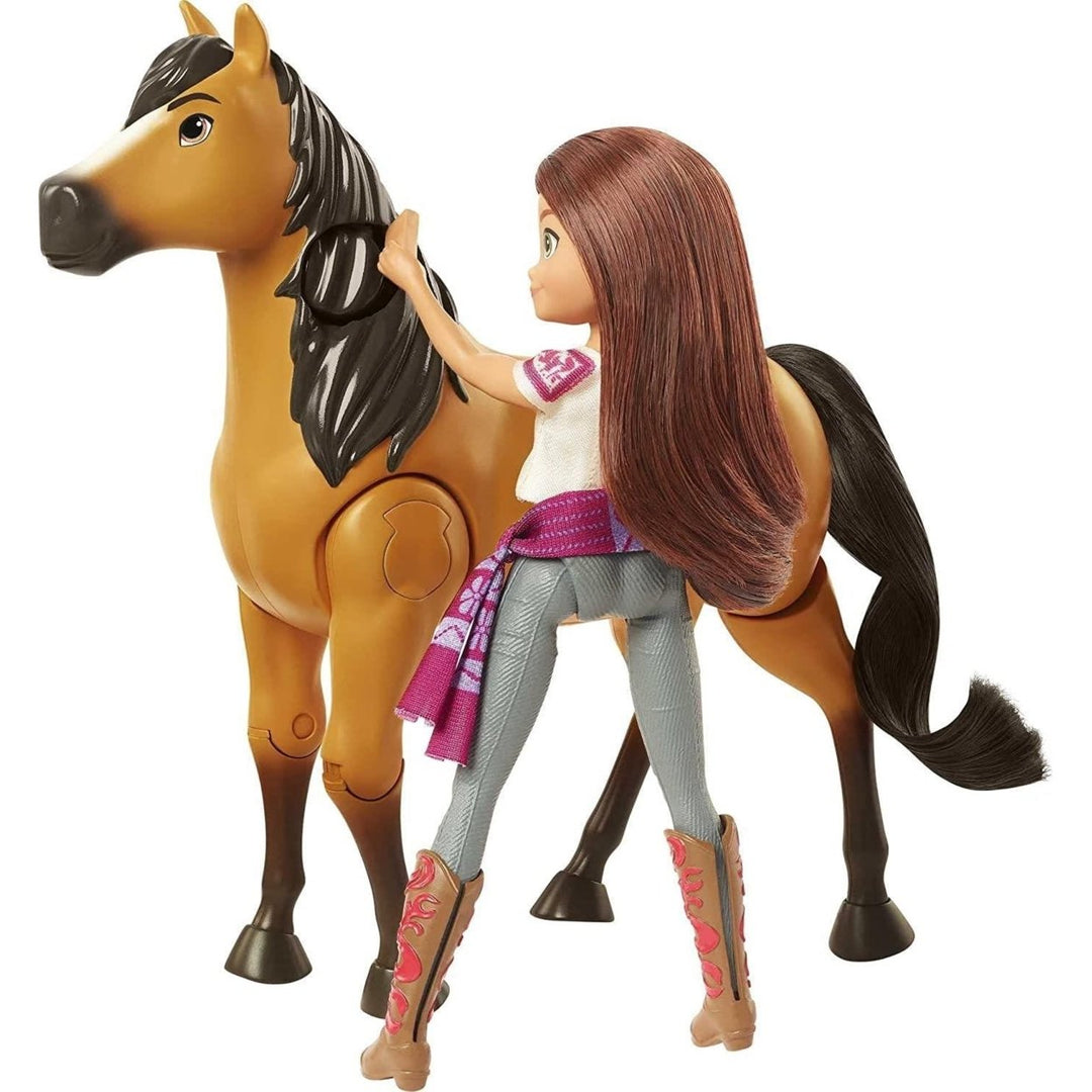 Spirit Untamed Lucky Doll and Horse Ride Together DreamWorks Moving Walking Set Mattel Image 4