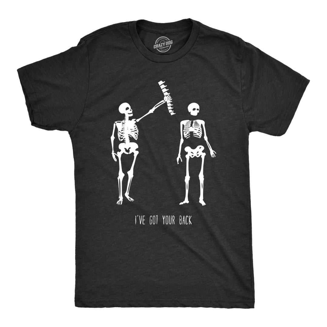 Mens Got Your Back Funny Halloween Skeleton Best Friend T shirt Image 1