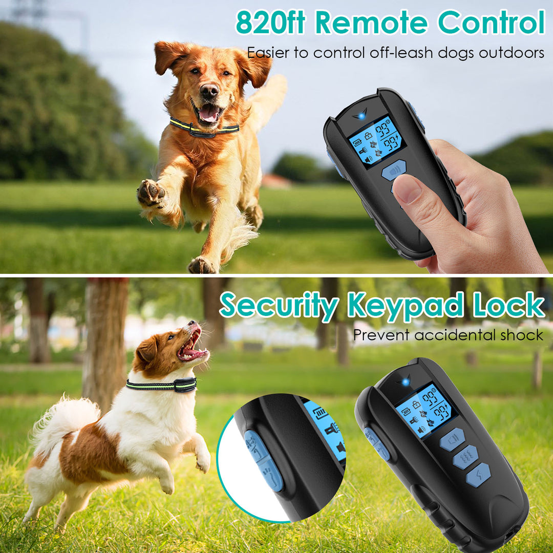 Dog Training Collar Remote Rechargeable Waterproof Adjustable for Large Dogs Image 4