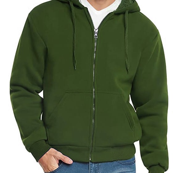 Mens Extra-Thick Sherpa Lined Fleece Hoodie Big Tall Sizes Comfortable Warm Image 10