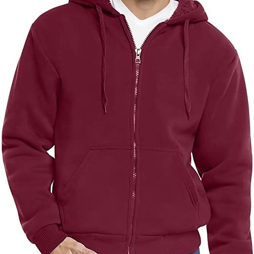 Mens Extra-Thick Sherpa Lined Fleece Hoodie Big Tall Sizes Comfortable Warm Image 11