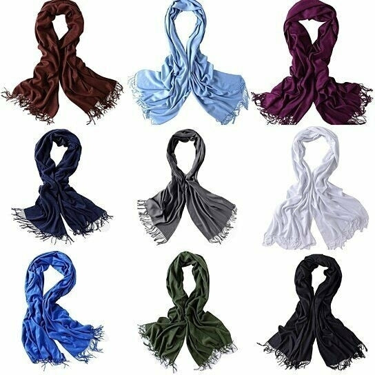 3-Pack Womens Cashmere Feel Winter Scarves Soft Warm Lightweight Stylish 12x72 Image 11