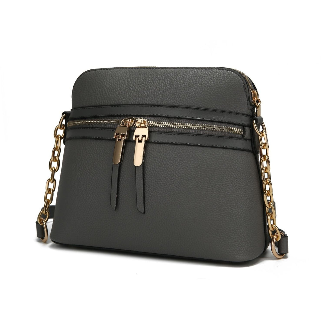 MKF Collection Multi-Functional Kelisse Solid Crossbody Bag Vegan Leather Shoulder Bag by Mia K. Image 6