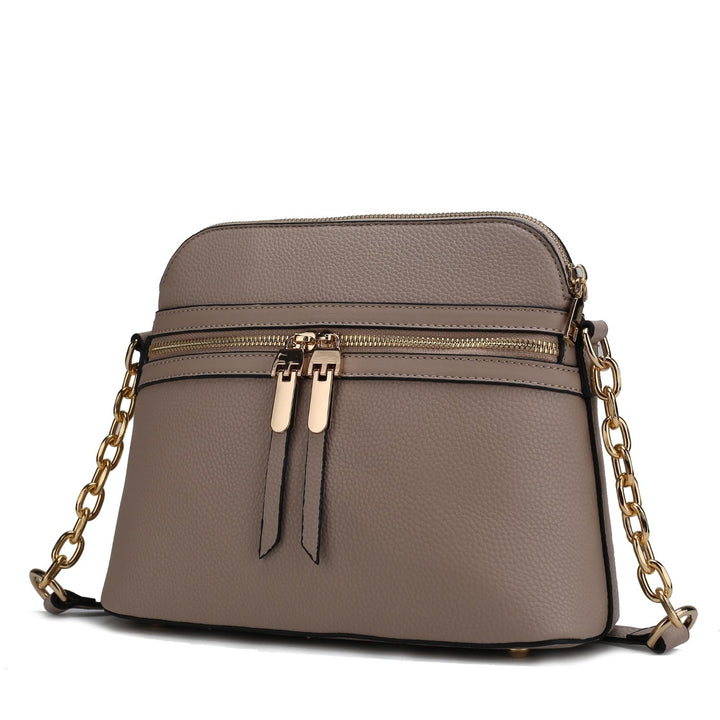 MKF Collection Multi-Functional Kelisse Solid Crossbody Bag Vegan Leather Shoulder Bag by Mia K. Image 10