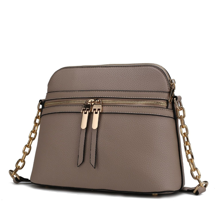 MKF Collection Multi-Functional Kelisse Solid Crossbody Bag Vegan Leather Shoulder Bag by Mia K. Image 1