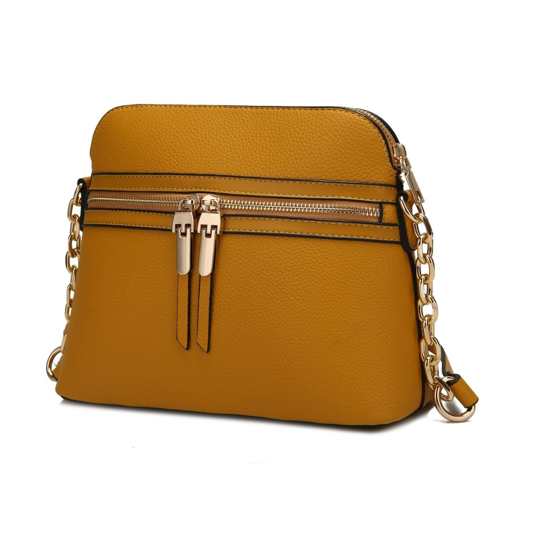 MKF Collection Multi-Functional Kelisse Solid Crossbody Bag Vegan Leather Shoulder Bag by Mia K. Image 11