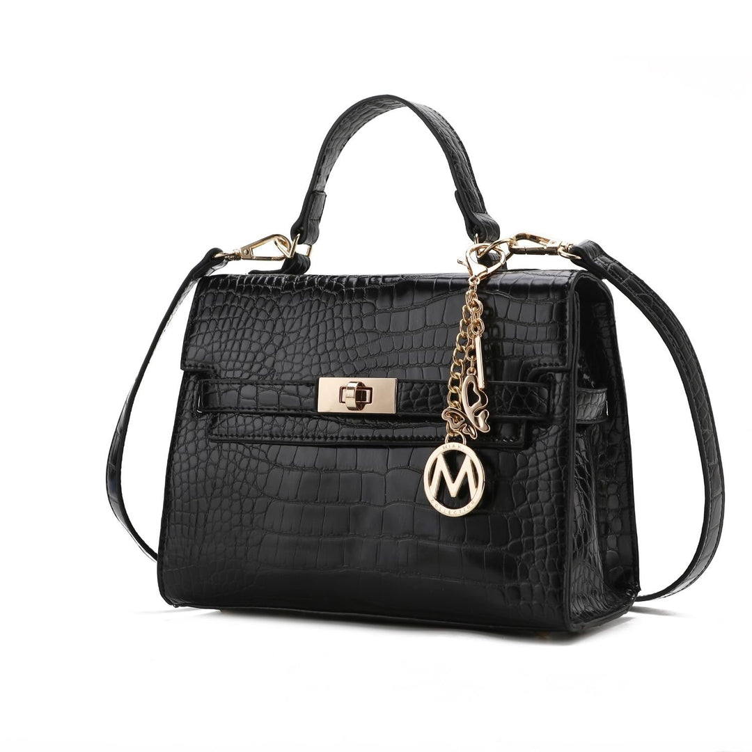 MKF collection Naomi Mini Purse Bag Vegan Leather Womens Satchel Bag Handbag Purseby Mia K Image 1