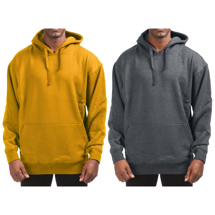 1-PACK Mens Cotton-Blend Fleece Pullover Hoodie with Pocket Image 6