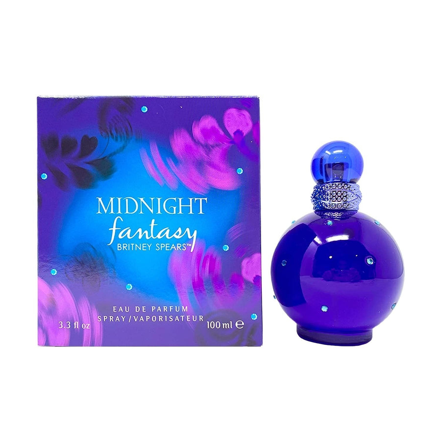 Britney Spears Midnight Fantasy Eau De Parfum 3.4 oz Dark Blue Bottle Image 1