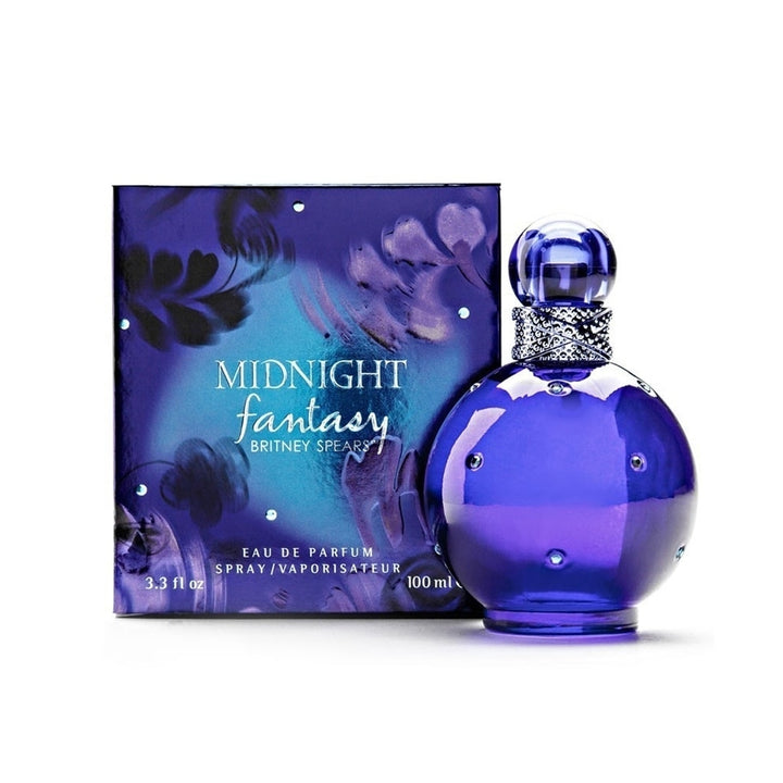 Britney Spears Midnight Fantasy Eau De Parfum 3.4 oz Dark Blue Bottle Image 2