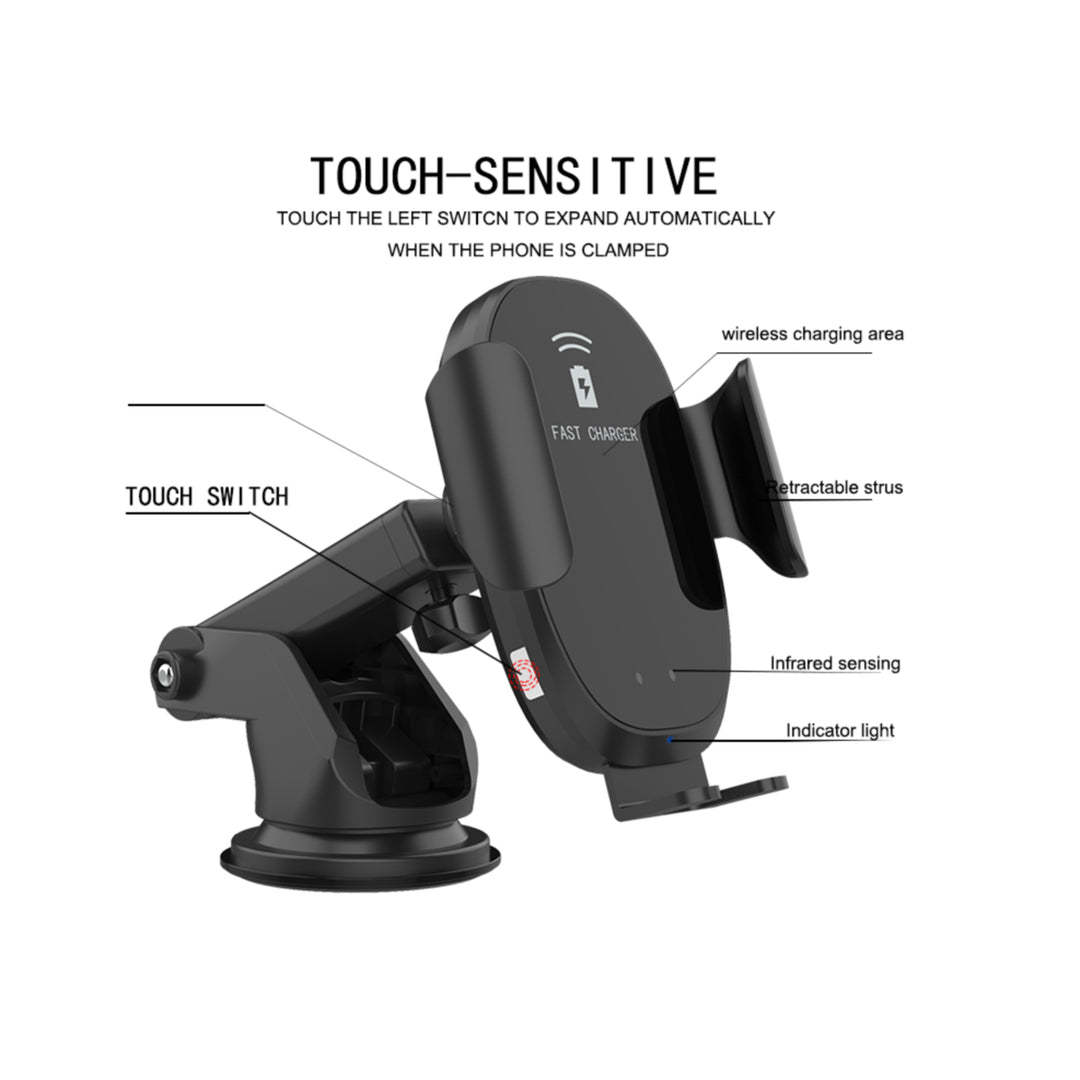 PlusPower Infrared Car Wireless Fast Charging Mount Image 3