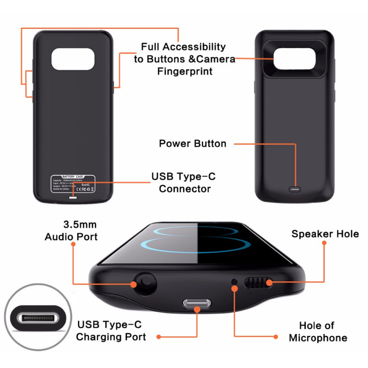 CLEARANCE Samsung Galaxy S8 Battery Case (5000 mAh) Image 8