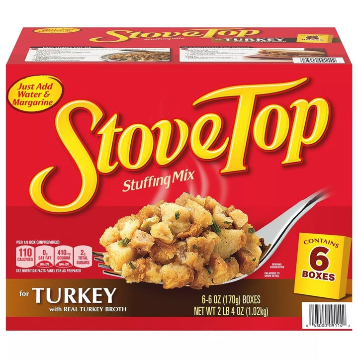 Kraft Stove Top Turkey Stuffing Mix 6 Ounce (Pack of 6) Image 1