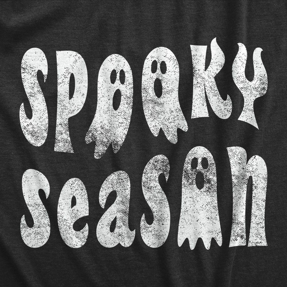 Mens Spooky Season T Shirt Funny Creepy Halloween Ghost Fall Lovers Tee For Guys Image 2