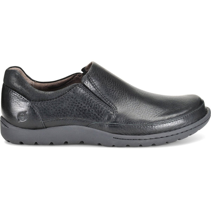 Born Mens Nigel Slip-On Black Full Grain - H48203 BLACK/BLACK COMBO Image 2