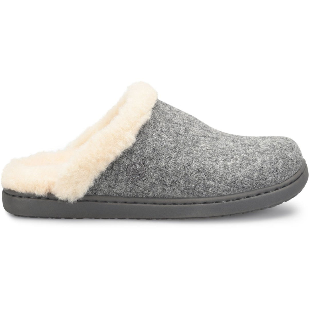 Born Zoe Slipper Grey Wool Combo Size BR0025422 Soft Shearling Lined Clog Image 2