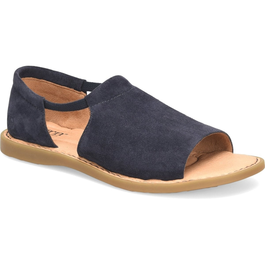 Born Womens Cove Modern Sandal Navy River Suede - BR0019534  Navy Image 1