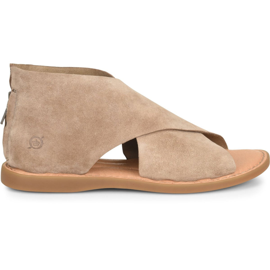 BORN Womens Iwa Sandal Taupe Suede (Beige) - F78017 TAUPE Image 2