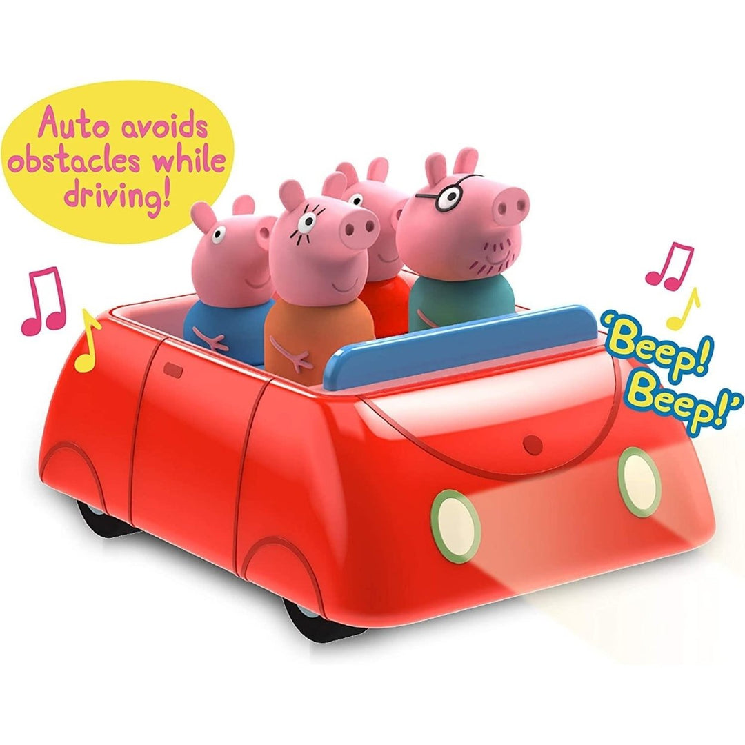 Peppa Pigs Family Red Clever Car Lights Sounds George Daddy Mummy Pig WOW Stuff Image 3