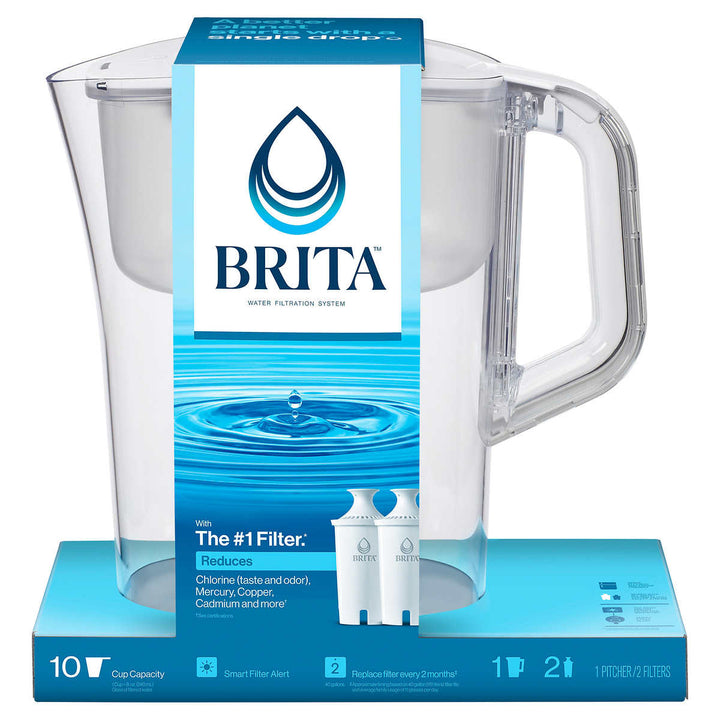 Brita Champlain Water Filter Pitcher10 Cup with 2 Filters Image 2