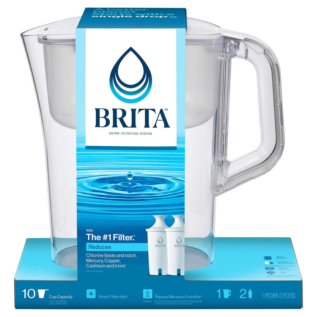 Brita Champlain Water Filter Pitcher 10 Cup with 2 Filters Image 2