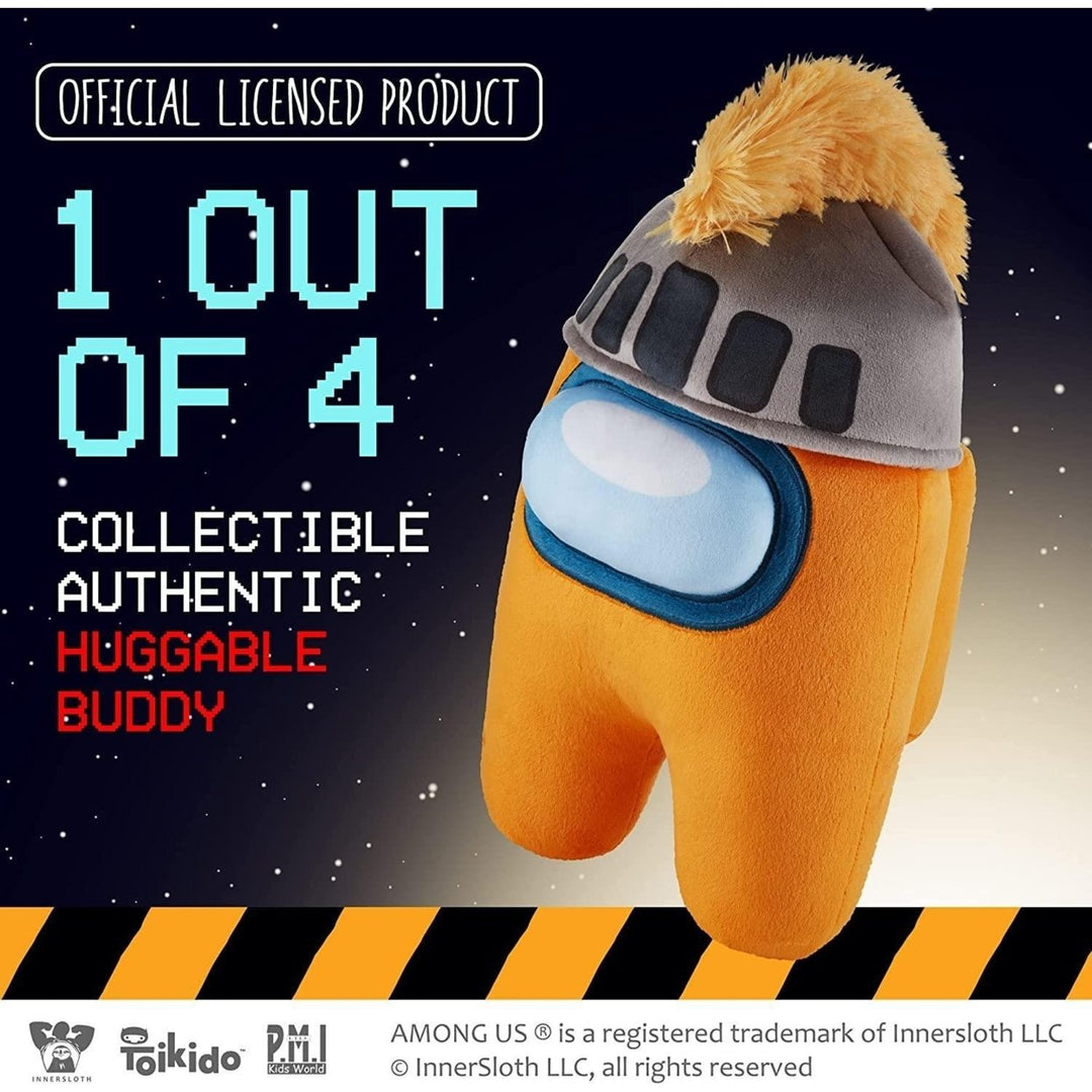 Among Us Orange Knighted Knight Plush 12" Soft Stuffed Figure Online Game PMI International Image 6