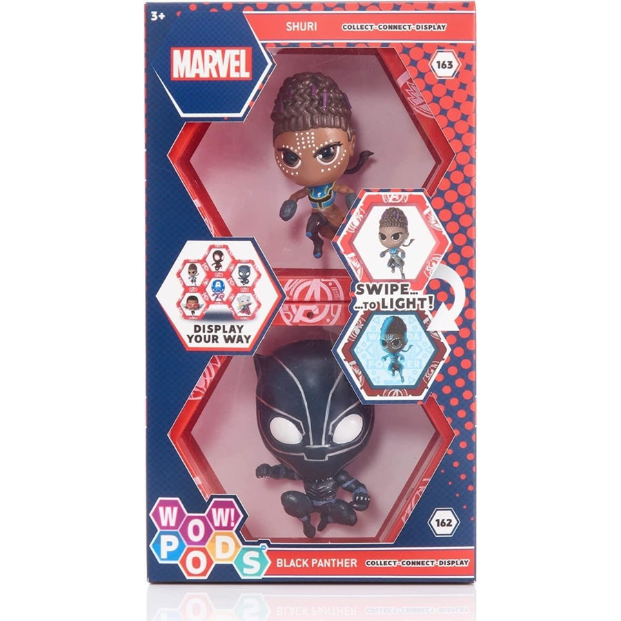 WOW Pods Black Panther Shuri Twin Pack Wakanda Forever Collection Light-Up WOW! Stuff Image 1