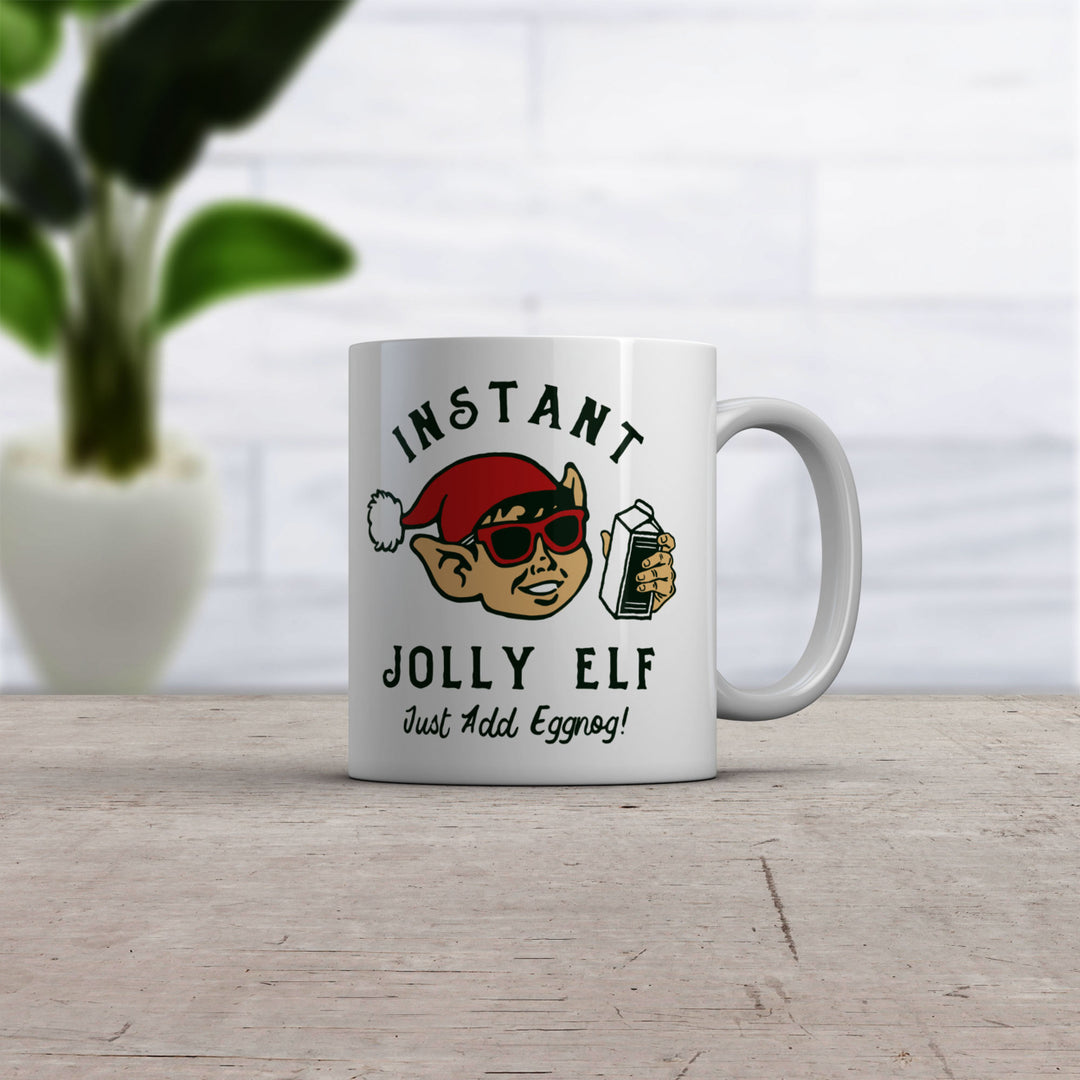 Instant Jolly Elf Mug Funny Xmas Drinking Party Elves Coffee Cup-11oz Image 2